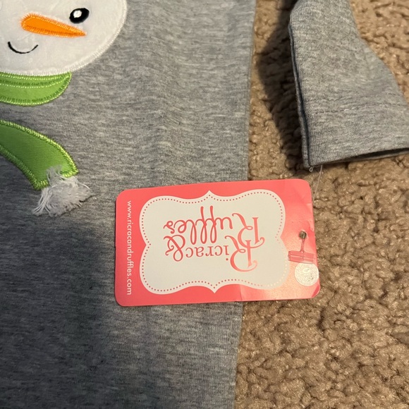 NWT Ric Rac and Ruffles Snowman Pajamas - Picture 3 of 4